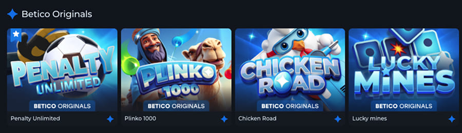 Slots online únicas no casino Betico
