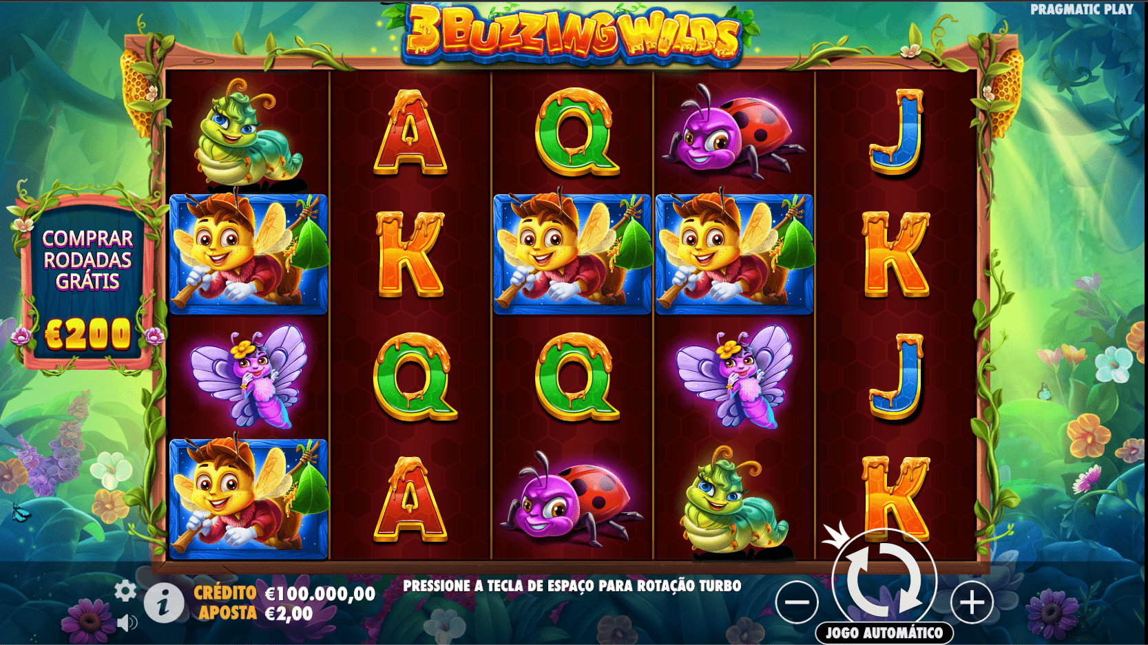 3 Buzzing Wilds™ da PragmaticPlay nos casinos online portugueses